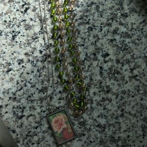 Round Top Antiques Reversible Pendant Necklace